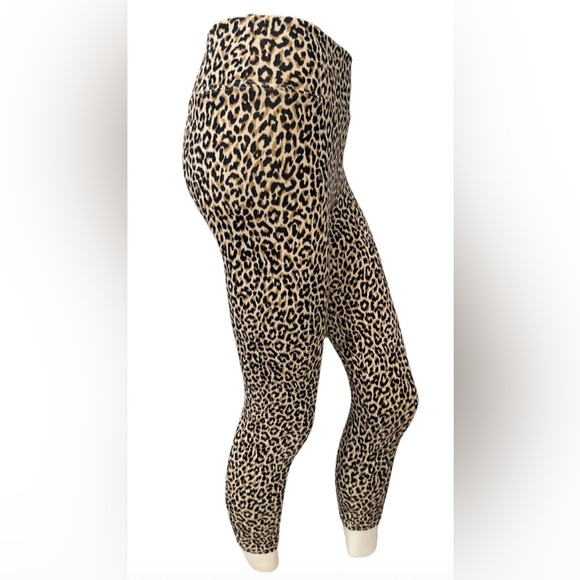J.Crew Women’s Small Leopard Print Stretch Leggings Tan Black Animal Print - Picture 4 of 10